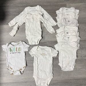 White Onesie Bundle 11 Pieces